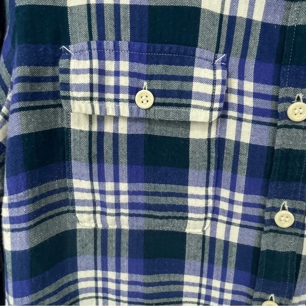 J Crew Acropolis Classic Collared, Plaid Button-Up Shirt - Sz 12